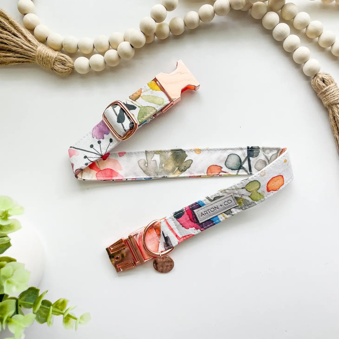 Arton + Co Floral Dog Collar