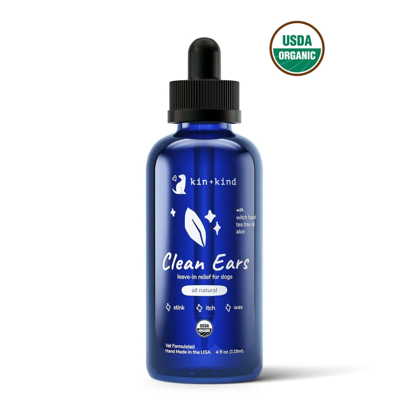 Kin + Kind Dog Ear Cleanser 4oz