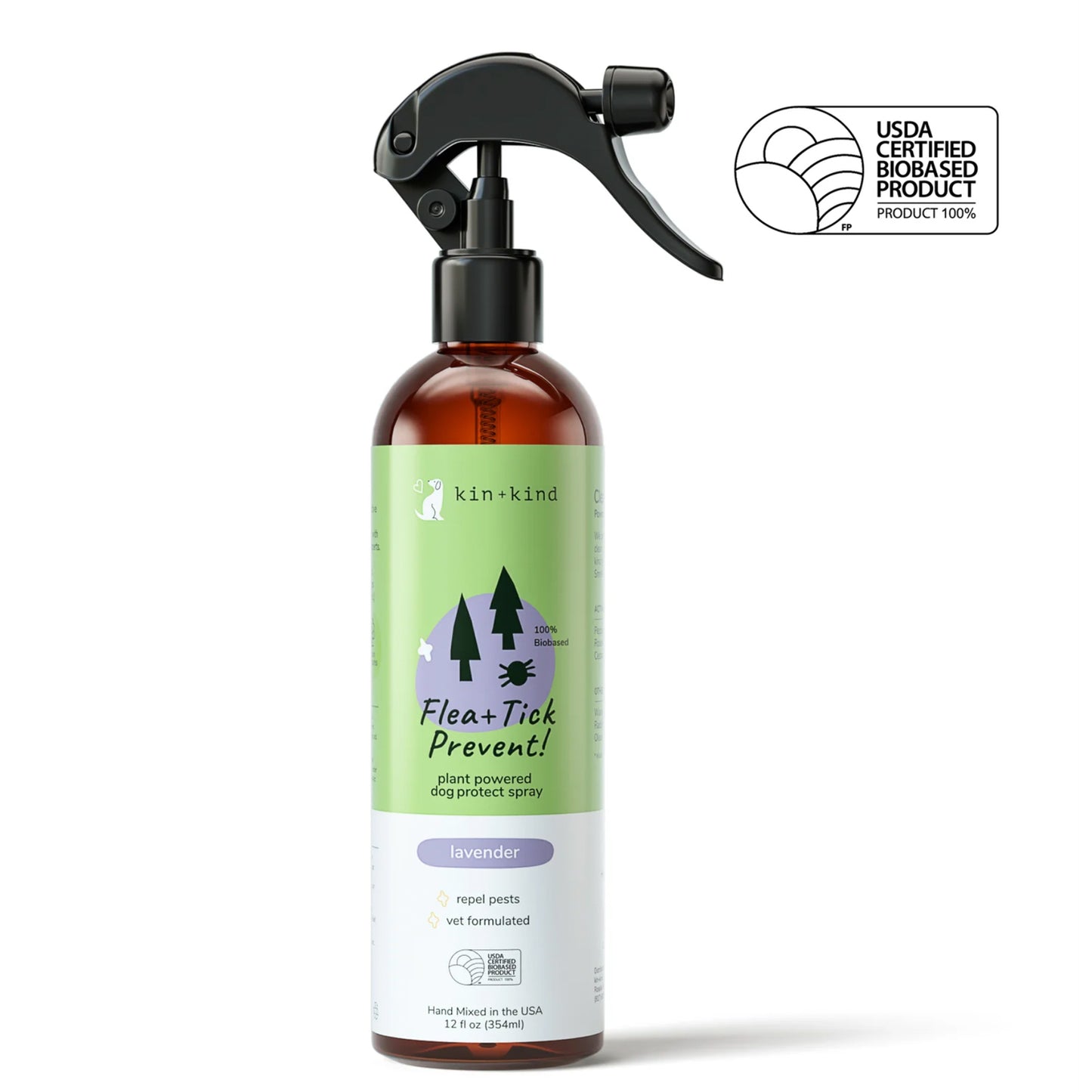 Kin + Kind Flea+Tick Lavender Repel 12oz