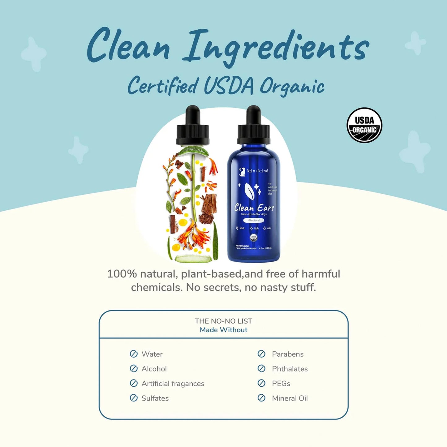 Kin + Kind Dog Ear Cleanser 4oz