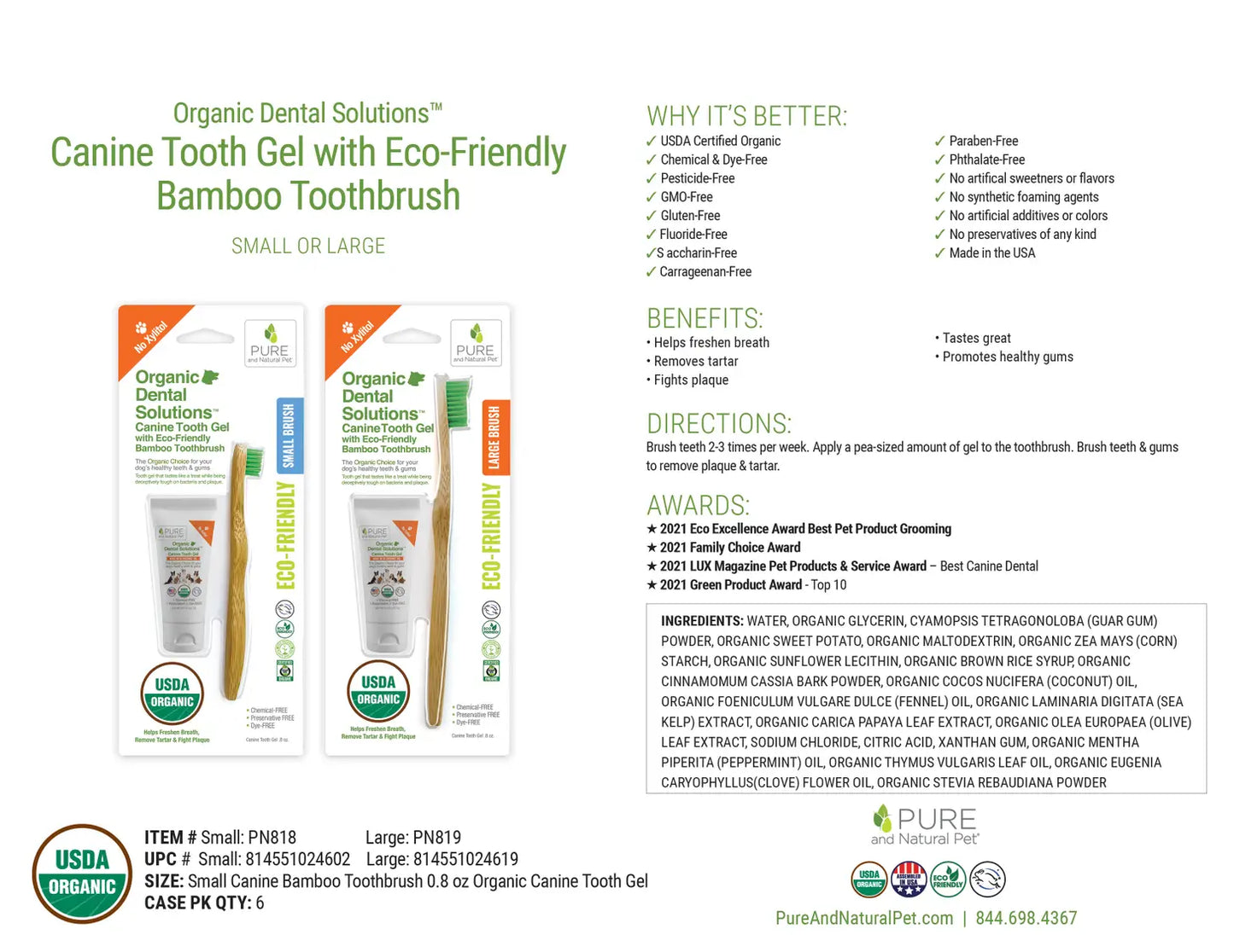 Pure and Natural Pet Organic Dental Solutions