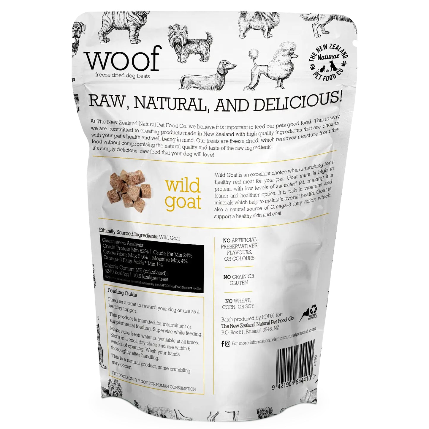 Woof New Zealand Wild Goat Treat 1.76oz