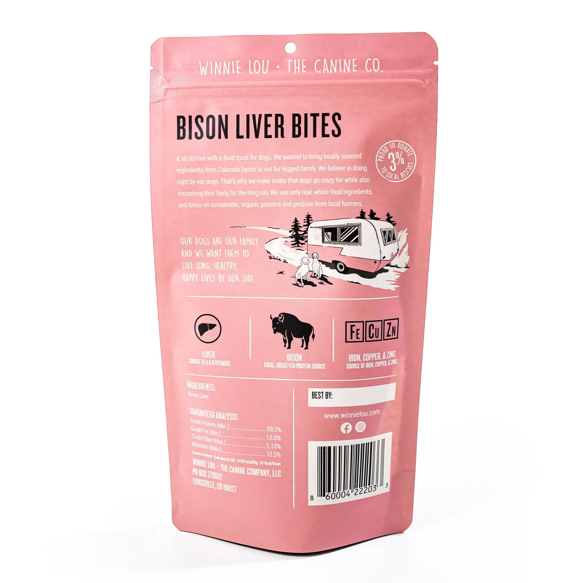 Winnie Lou's Bison Liver Bites