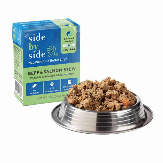 Side by Side Hearty Tetra Stew - Neutral Beef + Salmon 12.5oz