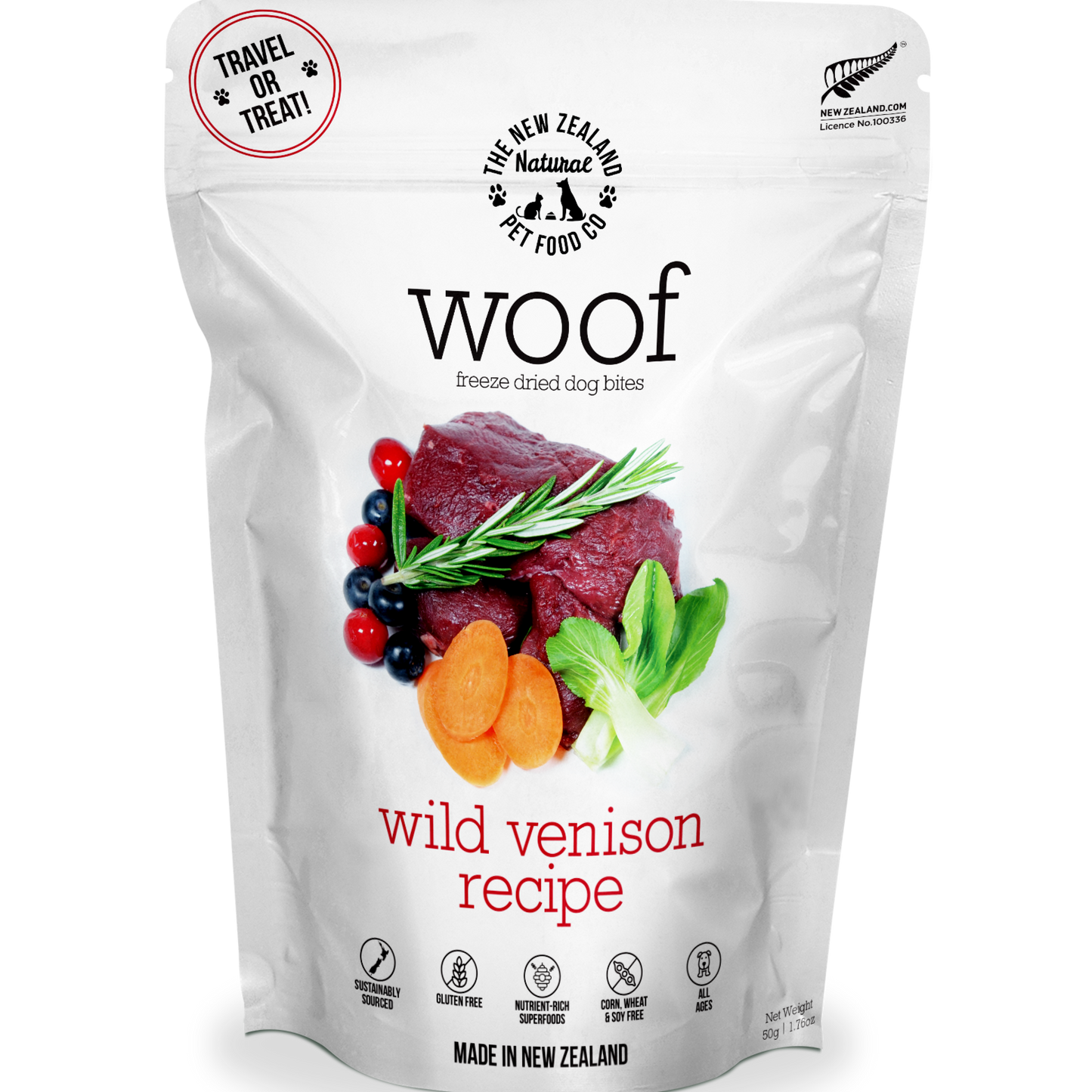 Woof Wild Venison Freeze Dried Dog Food 9.9oz | 2.2lb