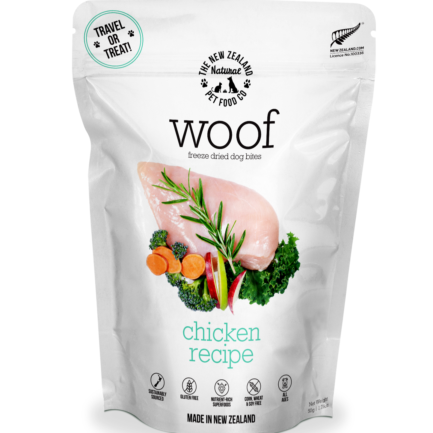 Woof Chicken Freeze Dried Dog Food 9.9oz | 2.2lb