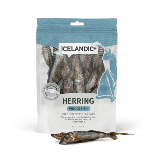 Icelandic+ Herring Whole Fish Cat or Dog Treats 1.5-oz Bag