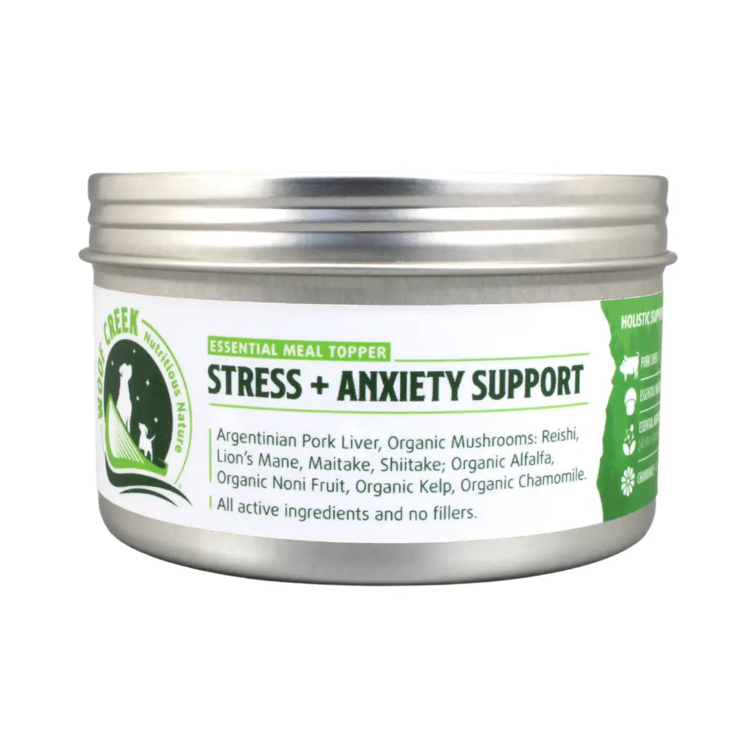 Woof Creek Nutritious Nature's Stress + Anxiety Support | Essential Meal Topper for Dogs