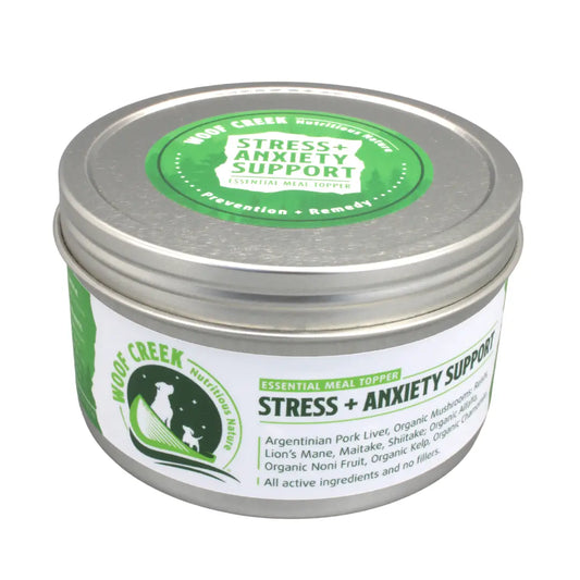 Woof Creek Nutritious Nature's Stress + Anxiety Support | Essential Meal Topper for Dogs