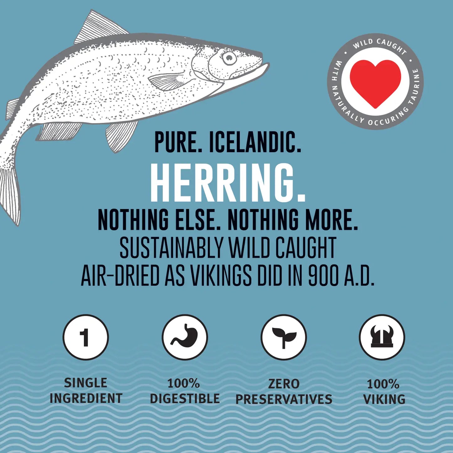 Icelandic+ Herring Whole Fish Cat or Dog Treats 1.5-oz Bag