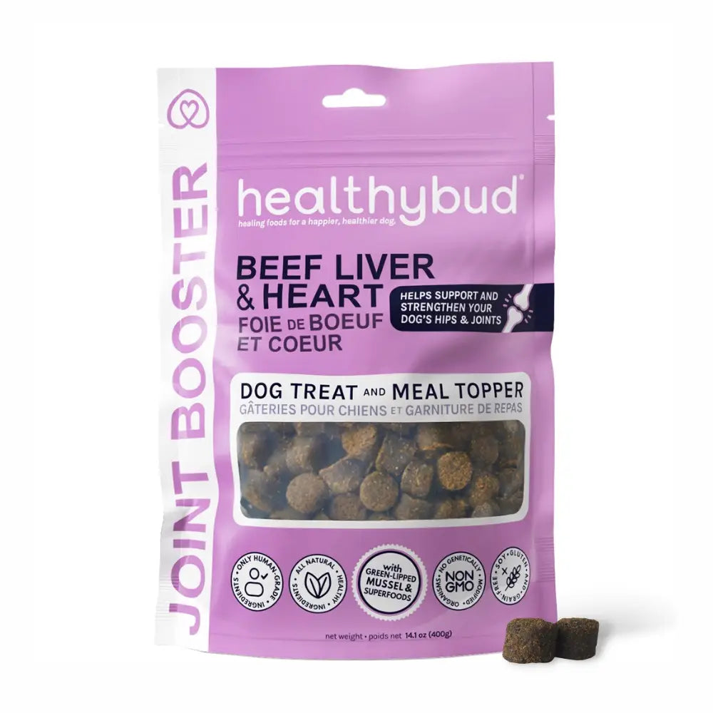 Healthybud Beef Liver Dog Treats, Hip and Joint Support 4.6oz