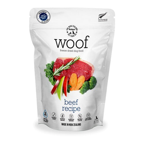 Woof Beef Freeze Dried Dog Food 9.9oz